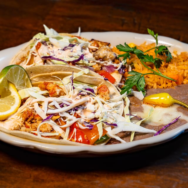 Two Lobster Tacos.