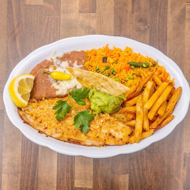Filete de Pescado al Mojo de Ajo.
