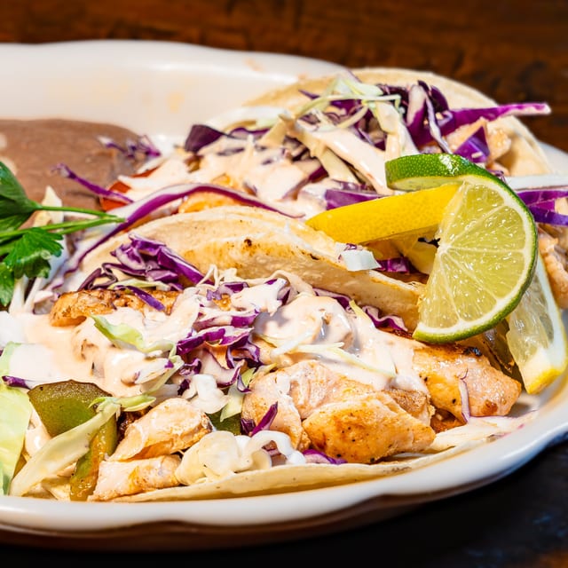 Salmon Taco.
